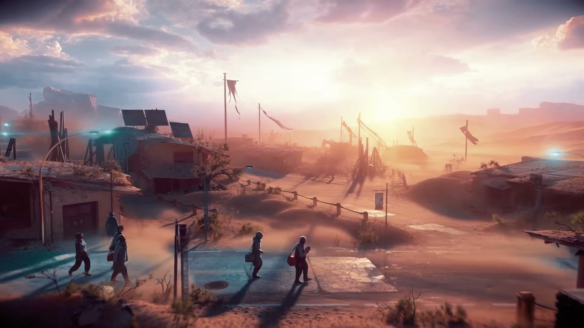 The Free City — a settlement at dawn